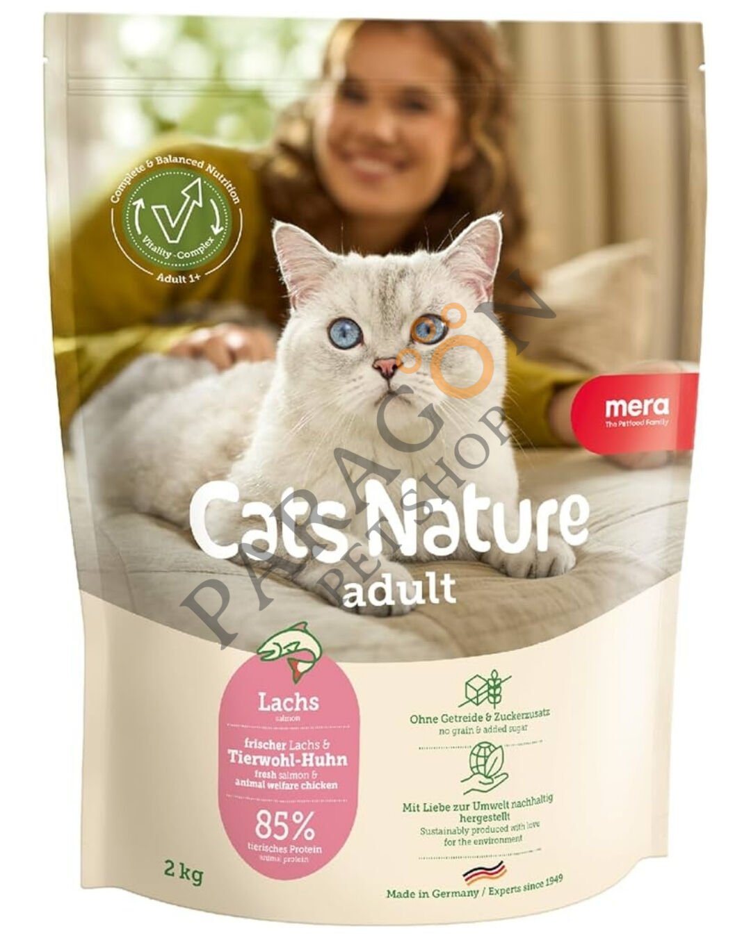 Mera All Cats Adult Tahılsız Taze Somon Balıklı Kedi Maması 10 Kg
