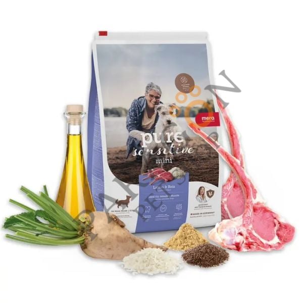 Mera Pure Sensitive Mini Adult Kuzu Etli Küçük Irk Yetişkin Köpek Maması 4 Kg
