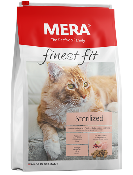 Mera Finest Fit Sterilized Glutensiz Taze Tavuk Etli Kısırlaştırılmış Kedi Maması 4 Kg