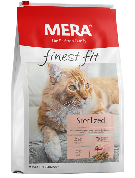 Mera Finest Fit Sterilized Glutensiz Taze Tavuk Etli Kısırlaştırılmış Kedi Maması 4 Kg
