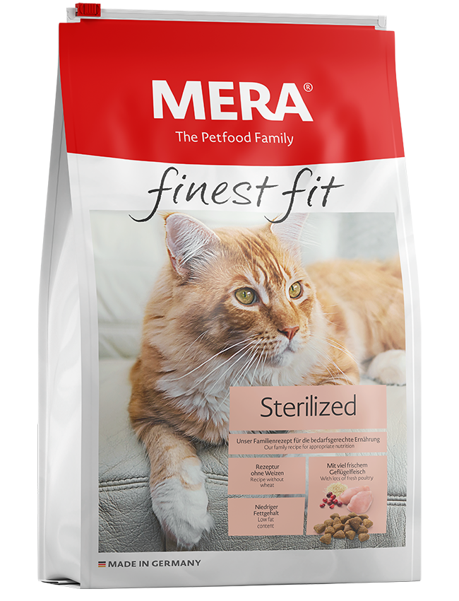Mera Finest Fit Sterilized Glutensiz Taze Tavuk Etli Kısırlaştırılmış Kedi Maması 10 Kg