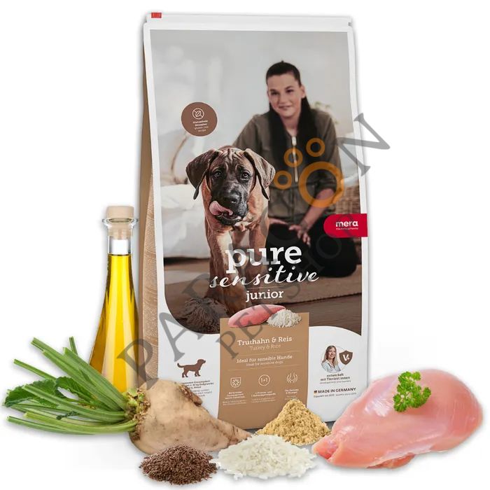 Mera Pure Sensitive Junior Hindi Etli Pirinçli Yavru Köpek Maması 12.5 Kg
