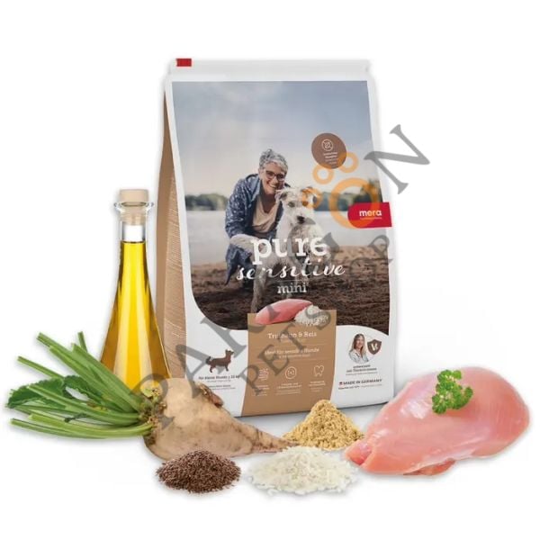 Mera Pure Sensitive Mini Adult Hindi Etli Küçük Irk Yetişkin Köpek Maması 4 Kg