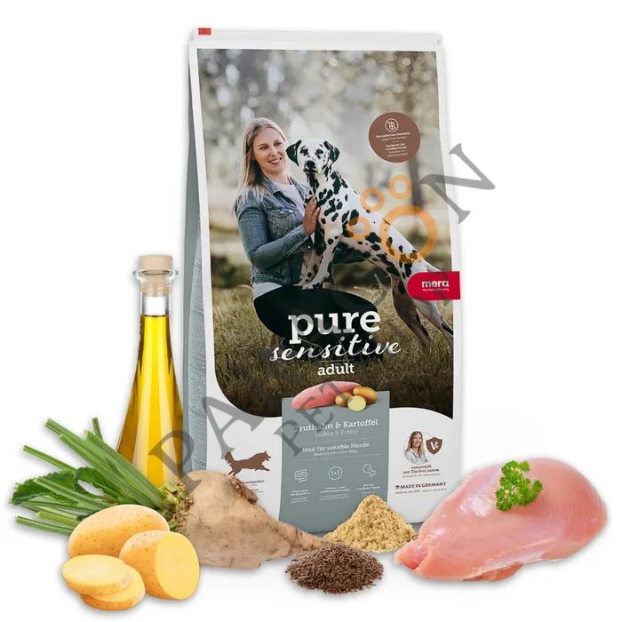 Mera Pure Sensitive Tahılsız Taze Hindi Etli ve Patatesli Yetişkin Köpek Maması 12.5 Kg
