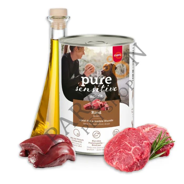 Mera Pure Sensitive Tahılsız Sığır Etli Yetişkin Köpek Konserve Yaş Mama 400 gr