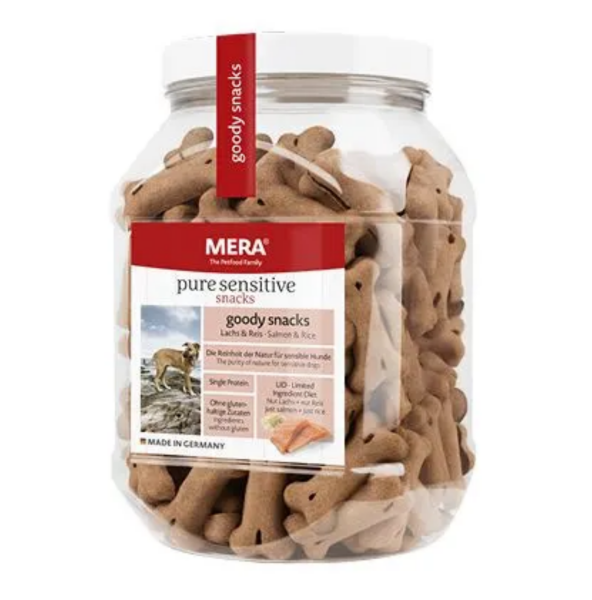 Mera Pure Sensitive Somon Balıklı ve Pirinçli Bisküvi Köpek Ödül Maması 600 gr