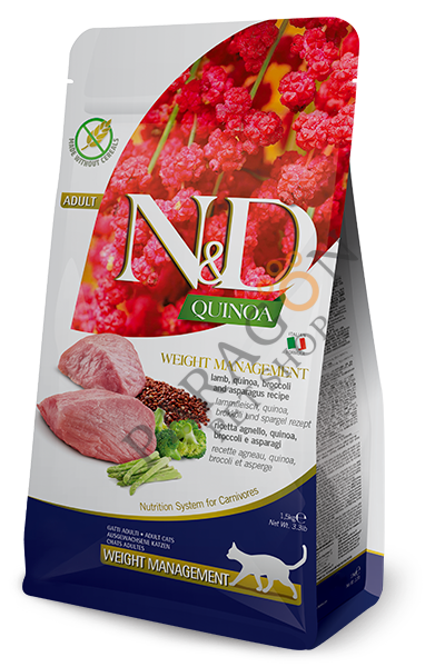 N&D Quinoa Weight Management Light Kuzu Etli Yetişkin Kedi Maması 1,5 Kg