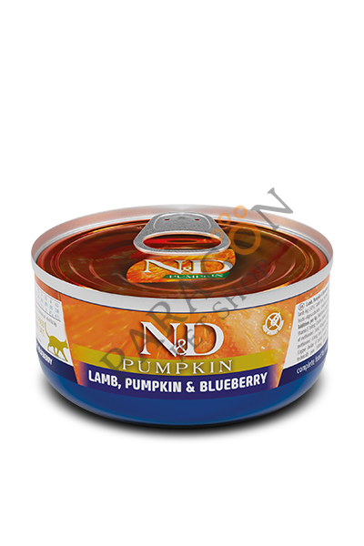 N&D Pumpkin Kuzu Balkabaklı Yaban Mersini Yetişkin Yaş Mama 70 gr