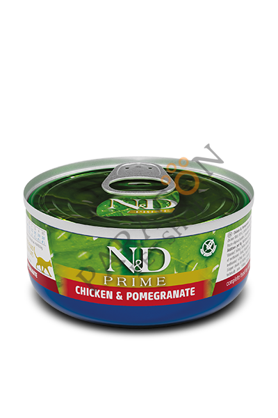 N&D Prime Tavuk Etli ve Narlı Kedi Yetişkin Yaş Mama 70 Gr