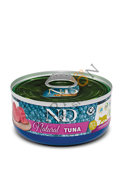 N&D Natural Ton Balığı Kedi Yetişkin Yaş Mama 70 Gr