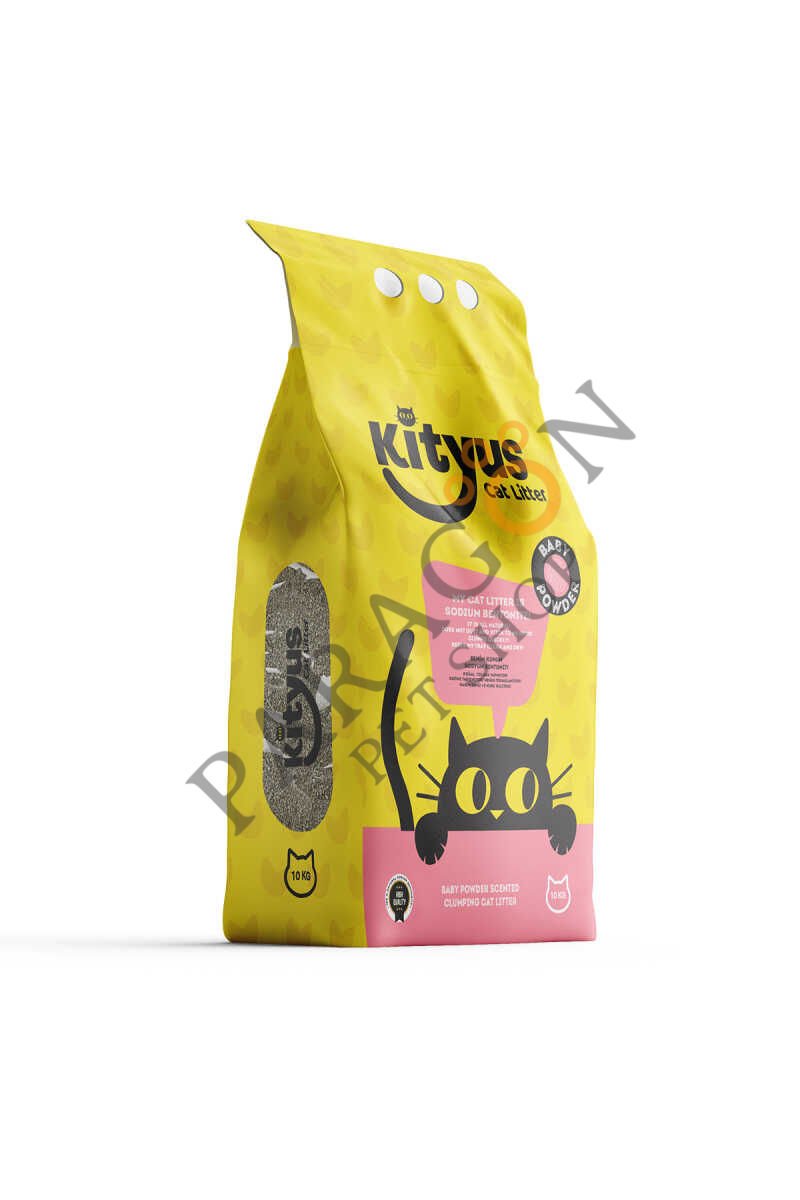 Kityus Bebek Pudralı Sodyum Bentonit Kedi Kumu 10 L