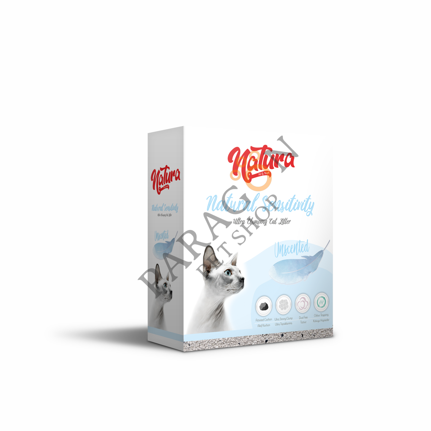 Natura Natural Sensitivity Kokusuz Bentonit Kedi Kumu 10 L