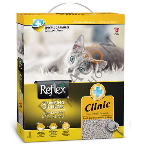 Reflex Clinic Koku Kontrolü Doğal Granüllü Kedi Kumu 10 L
