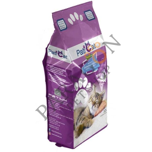 PatiCat Lavanta Kokulu İnce Taneli Kedi Kumu 10 L