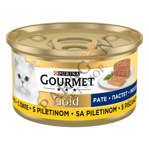 Gourmet Gold Kıyılmış Tavuklu Yaş Kedi Maması 85 g