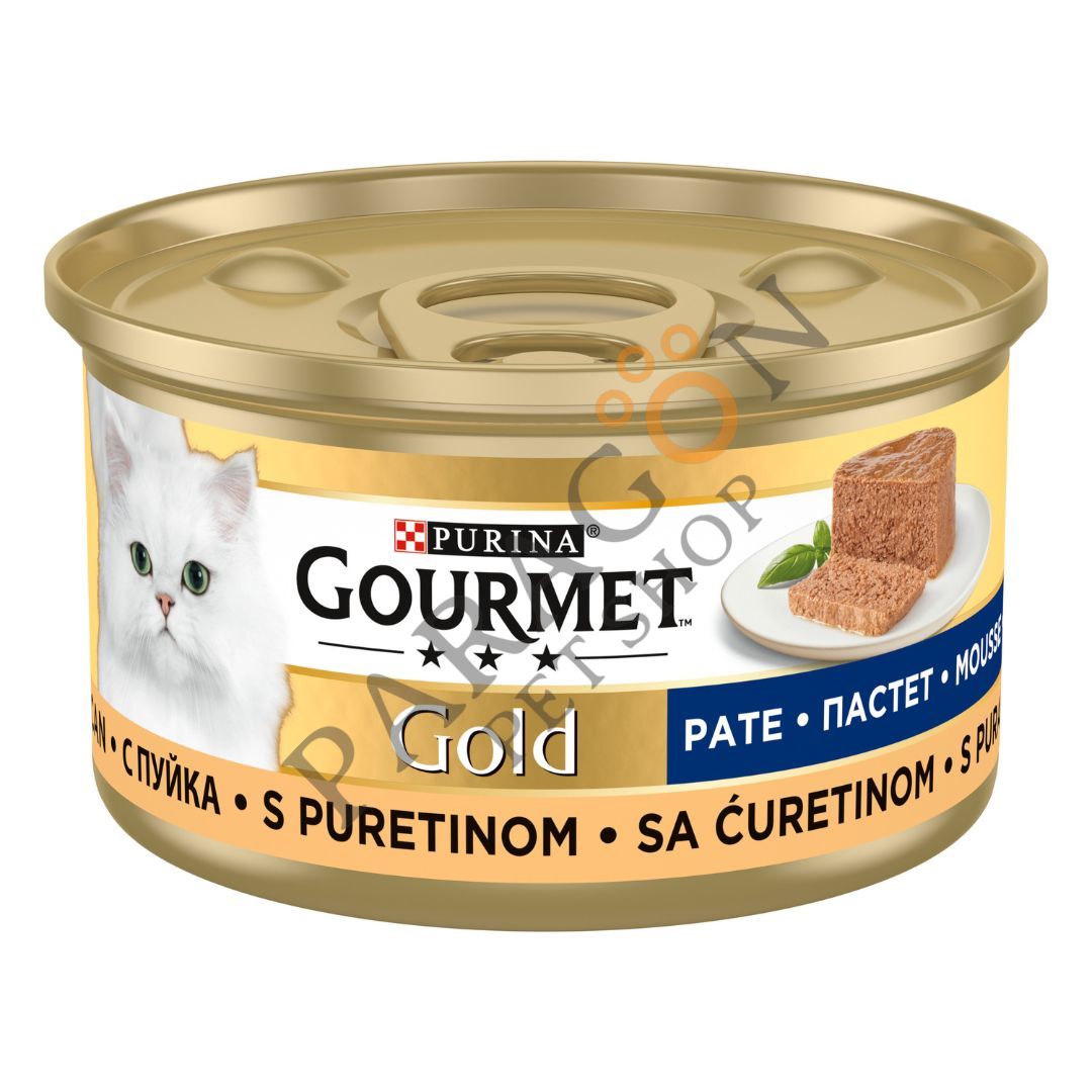 Gourmet Gold Kıyılmış Hindili Yaş Kedi Maması 85 g