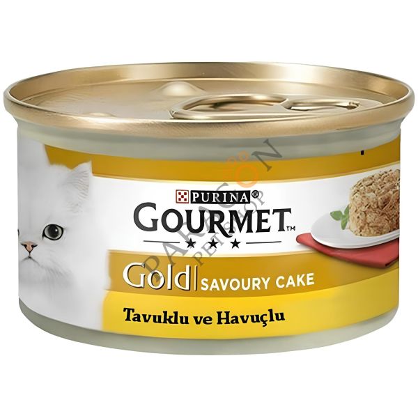 Gourmet Gold Savoury Cake Tavuklu ve Havuçlu Yaş Kedi Maması 85 g