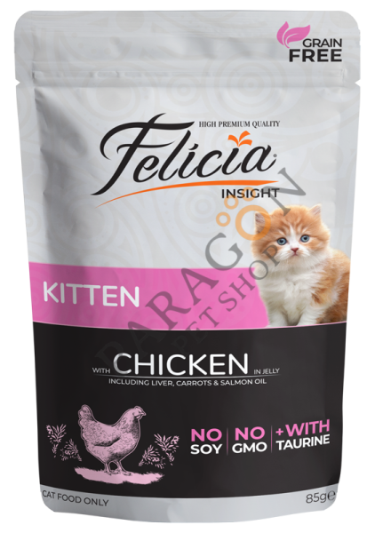 Felicia Tahılsız Tavuklu Yavru Kedi Yaş Maması 85 gr