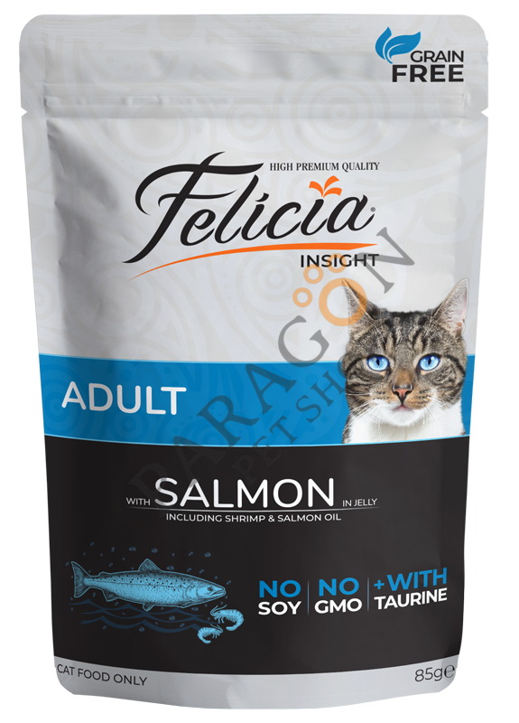 Felicia Tahılsız Somonlu Yetişkin Kedi Yaş Maması 85 gr