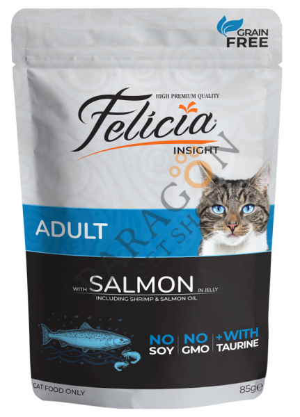 Felicia Tahılsız Somonlu Yetişkin Kedi Yaş Maması 85 gr