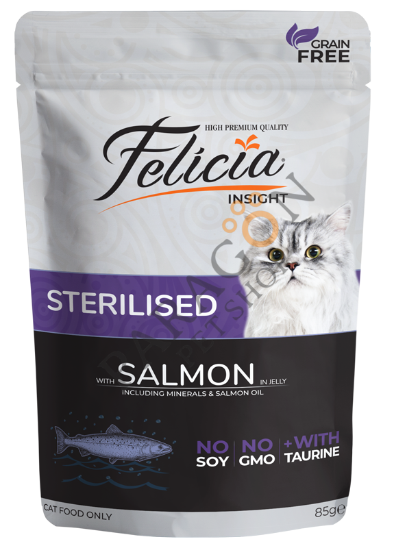 Felicia Tahılsız Somonlu Sterilised Kedi Yaş Maması 85 gr