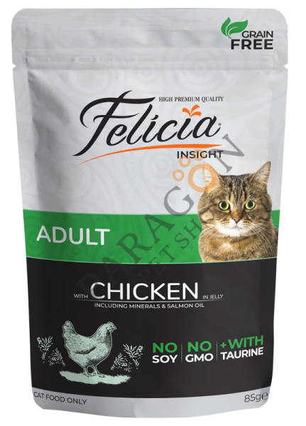 Felicia Tahılsız Tavuklu Yetişkin Kedi Yaş Maması 85 gr