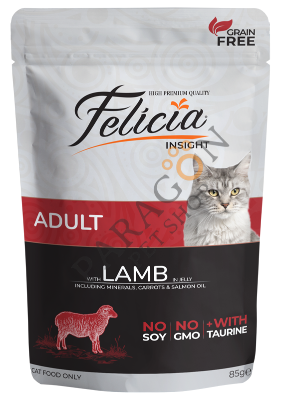 Felicia Tahılsız Kuzu Etli Yetişkin Kedi Yaş Maması 85 gr