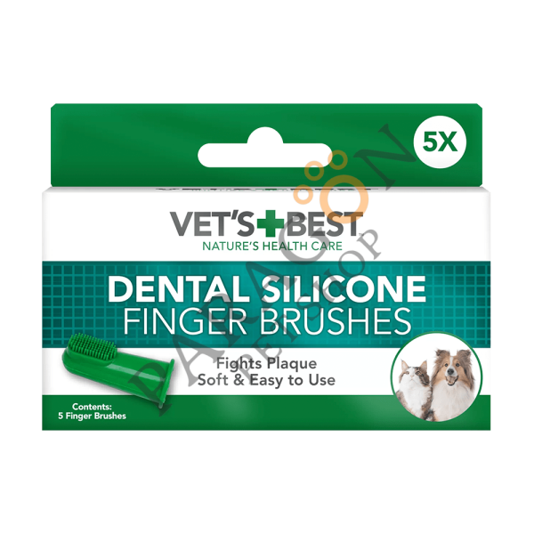 Vet’s Best Silikon Parmak Diş Fırçası 5 Adet