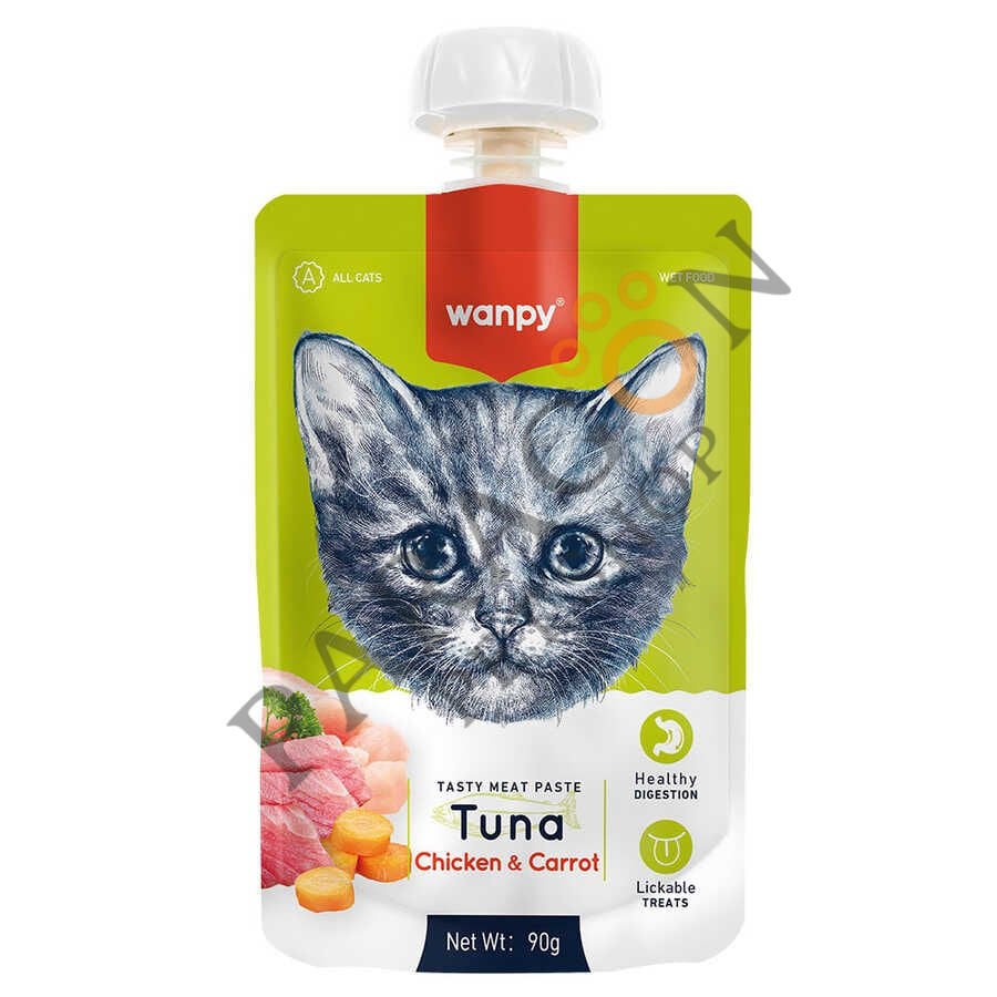 Wanpy Taze Ton Balıklı Ve Tavuklu Kedi Et Ezmesi 90 gr