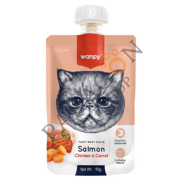 Wanpy Taze Somonlu Ve Tavuklu Kedi Et Ezmesi 90 gr