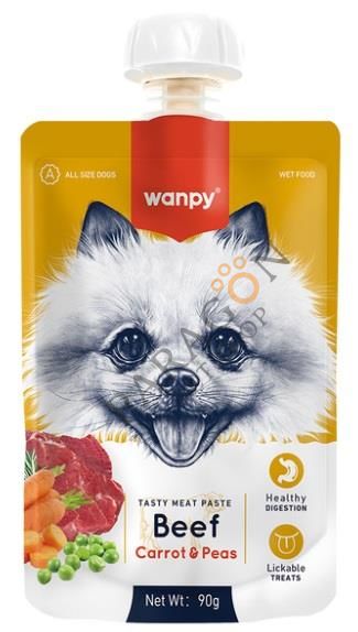 Wanpy Taze Sığır Etli Ve Havuçlu Köpek Et Ezmesi 90 gr