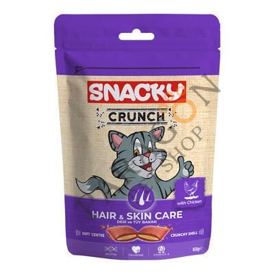 Snacky Crunch Hair Skin Tavuklu Kedi Ödülü 60 gr
