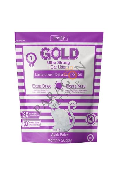 Freshy Gold Ultra Strong Süper Emici Silika Kedi Kumu 3.8 L