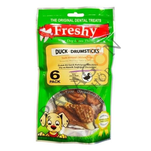 Freshy Duck Drumstick Ördek Eti Sarılı But Köpek Ödülü 6 Adet