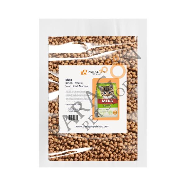 Mera Kitten Tahılsız Taze Tavuk Etli Yavru Açık Kedi Maması 1 Kg