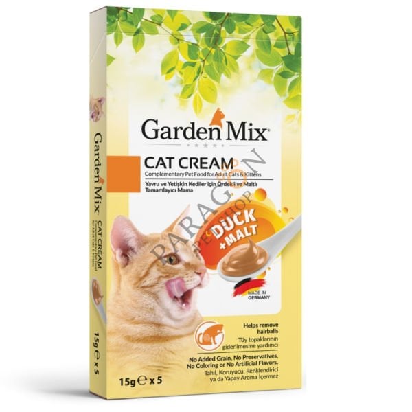 Garden Mix Ördek Etli Maltlı Krema Kedi Ödül Maması 15 gr x 5 Adet
