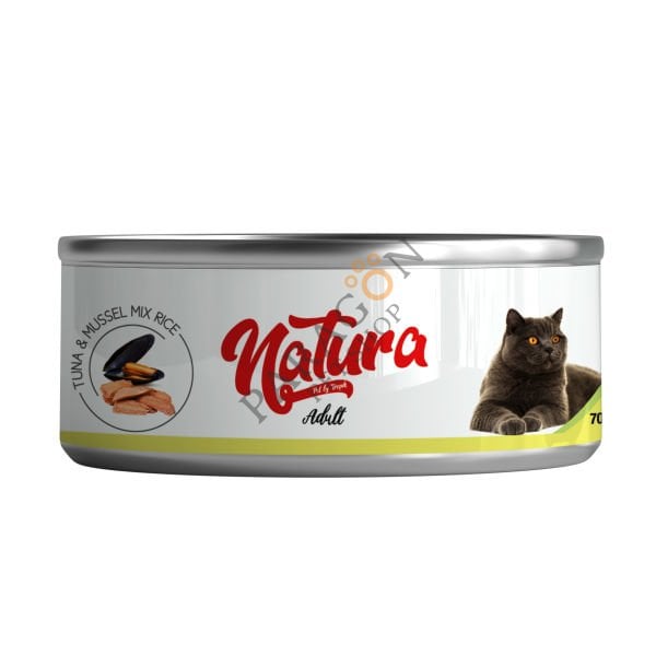 Natura Ton Balığı & Midye Yetişkin Kedi Yaş Maması 70 g