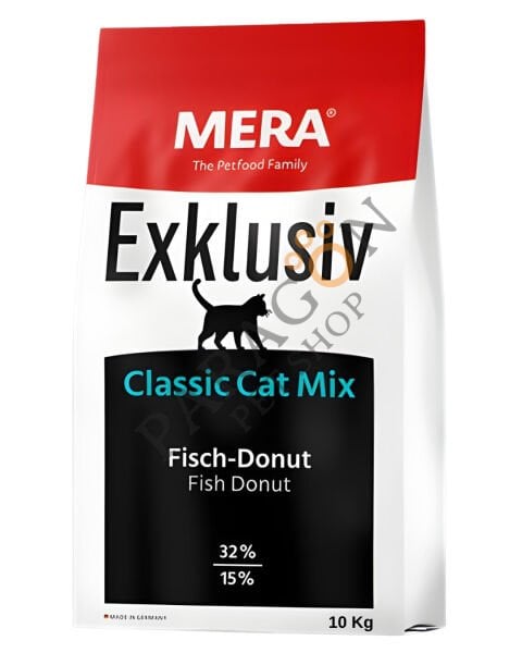 Mera Classic Cat Mix Exklusiv Balıklı Kısır ve Kısır Olmayan Yetişkin Kedi Maması 10 Kg