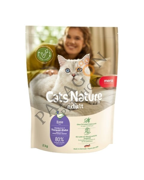 Mera Cats Nature Adult Ördekli Tahılsız Kısır ve Yetişkin Kedi Maması 2 Kg