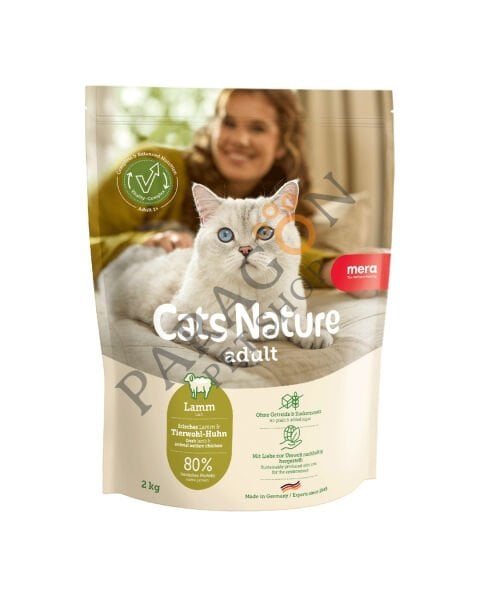 Mera Cats Nature Adult Kuzu Etli Tahılsız Yetişkin Kedi Maması 2 Kg