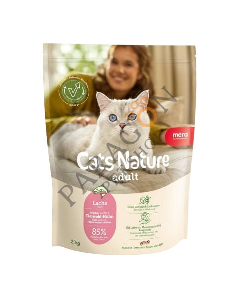 Mera Cats Nature Adult Tahılsız Somonlu Kısır ve Yetişkin Kedi Maması 2 Kg