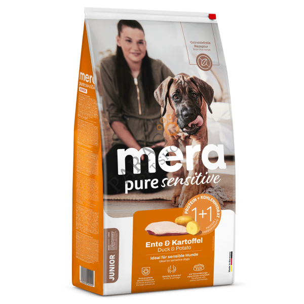 Mera Pure Sensitive Tahılsız Ördekli ve Patatesli Büyük Irk Yavru Köpek Maması 12,5 Kg