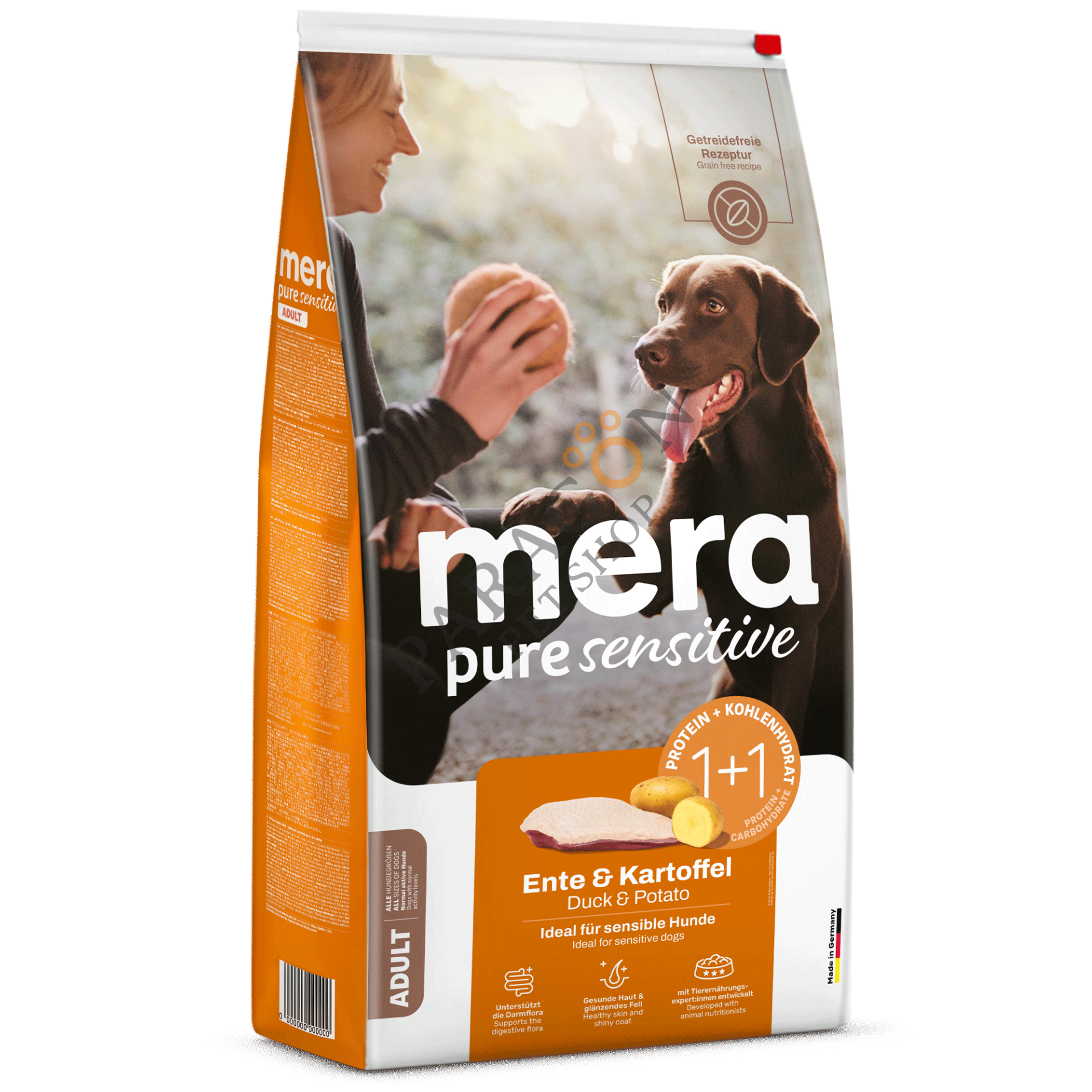 Mera Pure Sensitive Tahılsız Ördekli ve Patatesli Yetişkin Köpek Maması 4 Kg